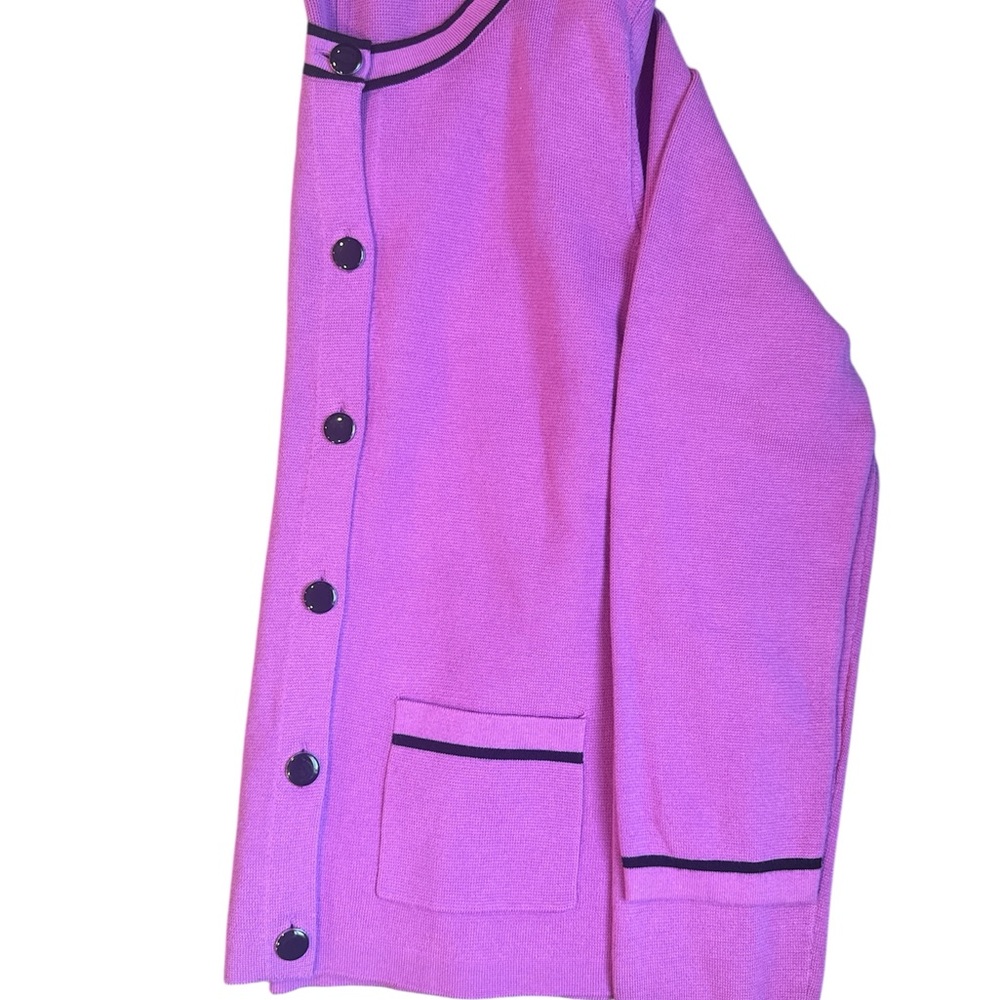 Talbots Crewneck Cardigan Size Medium - Picture 4 of 5